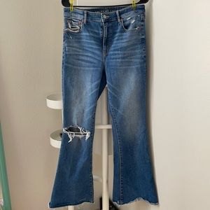 American Eagle Super Hi-rise Flare Jeans